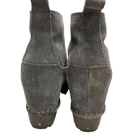 ROCKPORT Gray Genuine Leather Suede Wedge Ankle Booties Boots Shoes Casual 8.5 - Picture 6 of 12